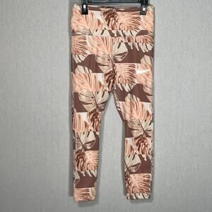 Nike Women's Dri-Fit Crop Leggings Botanical palm print small $65